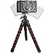 Bendipod Flexible Camera Tripod with Universal 1/4-inch Tripod Screw Mount for Digital, DSLR and Video Cameras. Octopus Style (Black/Red)