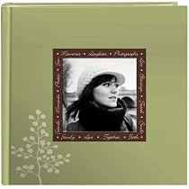Pioneer Designer Raised Frame Cover Photo Album, Leaves