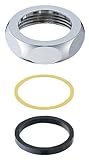 三栄水栓 【トイレ用 ロータンク部品】 ロータンクサイフォン用袋ナットセット パイプ径38mm用 H84-32S-38