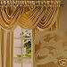 JC Penney Jacquard Waterfall Valance Endear Gold