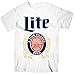Vintage Miller Lite White T-Shirt-Large White