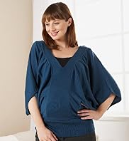 Maternity V-Neck Batwing Jumper