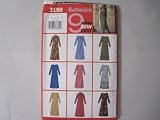 Butterick Pattern 3190 A-Line Dresses