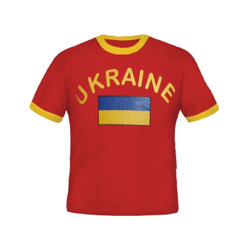BRUBAKER Ukraine Fan T-Shirt Rot Gr. L