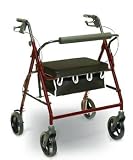 INVACARE SUPPLY GROUP Bariatric Rollator - Burgundy
