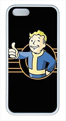 Vault Boy Fallout Custom TPU White Case for iphone 5 iPhone 5S