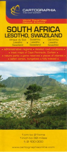 City Travel Guides Discounted  Books : South Africa, Lesotho, Swaziland Map by Cartographia (Michelin National Maps)