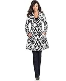 XOXO Coat, Margo Printed Fit & Flare Trench