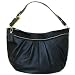 Coach Black Leather Soho Pleated Large Hobo Handbag 13731 $348