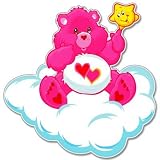 Care Bears Love Bear kids sticker decal 4" x 4"