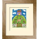 Purple Farmhouse framed art print by Sophie Harding