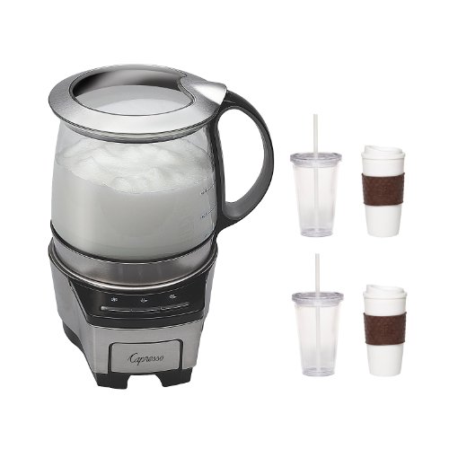 Capresso 206 05 froth TEC Automatic Milk Frother with 2 Pack Coffee Mug