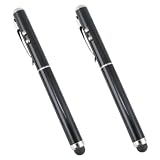 2pc 3-in-1 Stylus with Laser Pointer and LED Light for iPad, all iPhone, 4S all Capacitive Touch Screen Devices