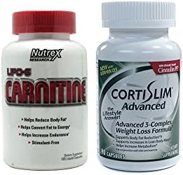 Nutrex Research Lipo-6 Carnitine 120 ea and Cortislim Advanced Formula