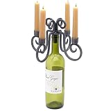 Relic 4-Candle Wine Bottle Candelabra