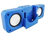 iTALKonline Portable Stereo Speakers For Apple: iPhone, iPhone 3G, iPod 3G, iPod 4G, iPod Classic, iPod Color, iPod Mini, iPod Nano, iPod Nano 2G, iPod Nano 3G, iPod Nano 4G, iPod Photo, iPod Touch, iPod Touch 2G, iPod Video - Blue