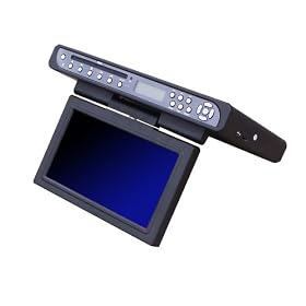 Visua 10.2" Under Cabinet Flip Down Kitchen TV with DVD, Clock / Radio