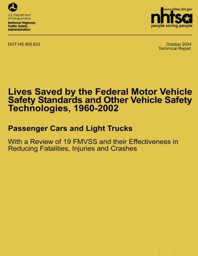 Lives Saved by the Federal Motor Vehicle Safety Standards and Other Vehicle Safety Technologies, 1960-2002: Passenger Cars and Light Trucks with a ... in Reducing Fatalities, Injuries and Crashes