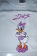 Embroidered Daisy T on white shirt Child M (10-12)