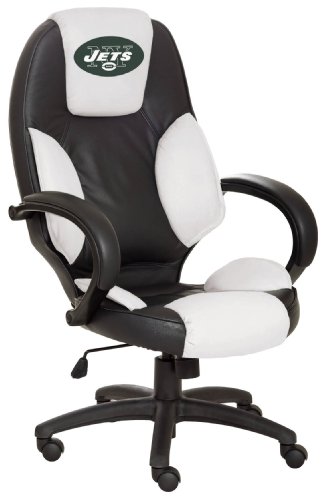 New York Jets Leather Office Chair