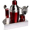 Coffret Cocktail en Inox Avec Shaker - 5 Accessoires