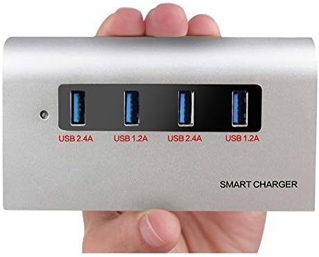 PowerPort USB Smart Fast Charger , multi usb charger , 4 port usb charger , usb charging station for tablet PC camera phone , Apple iPhone 6 6s Plus, iPad Air 2 mini 3, Samsung Galaxy S6 S6 Edge