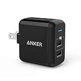 Anker PowerPort 2 Lite 最小サイズ2ポート充電器 (12W 2ポート USB急速充電器 折畳式プラグ搭載) iPhone 6s / 6 / 6 Plus、 iPad Air 2 / mini 3、 Galaxy S6 / S6 Edge / Edge+、各種Android他対応 (ブラック) …