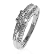 10k White Gold Diamond Promise Ring (1/4 cttw), Size 7