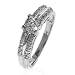 10k White Gold Diamond Promise Ring (1/4 cttw), Size 7