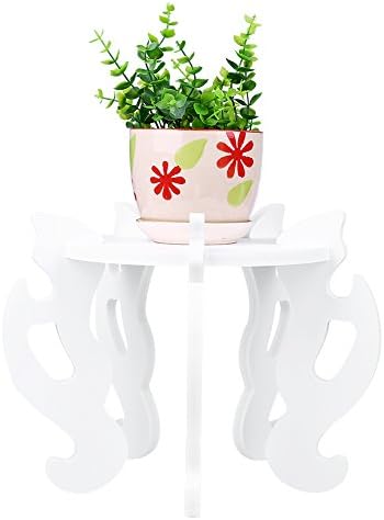 Bonigar White Planter Design Decorative Planter Container Flower Display Pot Rack For Home Decor,Wedding Decor