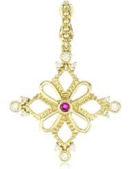 Katie Decker "Ruby" 18k Yellow Gold and Diamond Charm