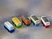 Iwako Japanese Puzzle Erasers Bus and Train Set 5 Pcs.