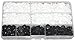 150 Sets KAM Snaps Storage Container White & Black Size 20 T5 Fasteners Punch Poppers Buttons for Cloth Diaper/Bibs/Unpaper Towels/Nappies/Buttons/Mama Pads