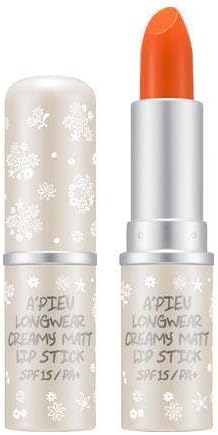 APIEU Longwear Creamy Matt Lipstick (SPF15/PA+) [OR02]/ Made in Korea