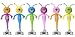 Inkology Zyclops Novelty Ball Point Pens, Medium Point, Black Ink, 6 Assorted Jewel Tone Colors, 6 Pens per Pack (134-8)