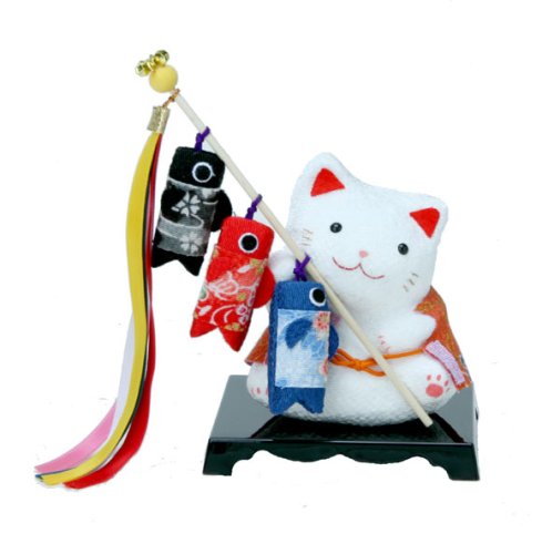Cover image : 手作り五月人形『猫くんの鯉のぼり』玄関にも飾れる小型タイプ