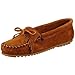 Minnetonka Women's 402 Kilty Suede Moccasin,Brown,10 M US