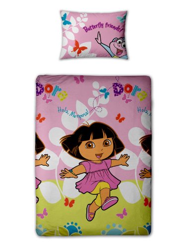 Dora the Explorer Duvet Cover and Pillowcase Play Design