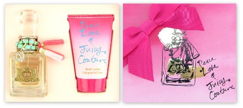 Juicy Couture Peace, Love & Juicy Couture 2er Geschenkset - 50ml EdP + 125 ml BodyLotion Preisvergleich