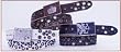 Neves 100% Full Grain Leather Complete Multi Studded Belt with Large Eyelets and Embossed Leather Buckle
