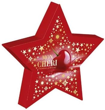 Mon Cheri Pralines Star, 8 Stars with Each 147 Grams, Piemont Cherry, Total 1176 Grams