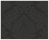livingwalls 552631 Vliestapete Flock Trend Neo Barock schwarz