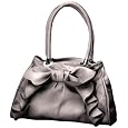 Kids Line Cascade Bow Diaper Bag, Metallic Silver