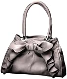 Kids Line Cascade Bow Diaper Bag, Metallic Silver