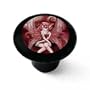 Manga Art Fairy Decorative High Gloss Black Ceramic Drawer Knob