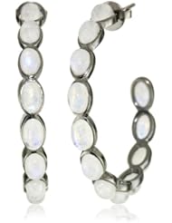 Emily and Ashley Moonstone Hoop Earrings