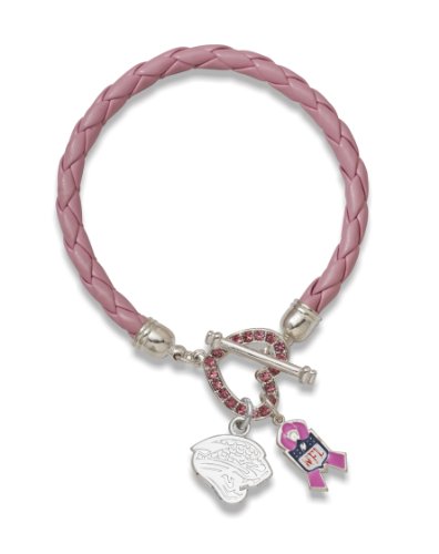 NFL Jacksonville Jaguars Breast Cancer Awareness Bracelet by LogoArt®
