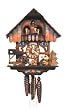 German Cuckoo Clock - Painted with Beer Drinker and Pup German Cuckoo Clock - Painted with Beer Drinker and Pup