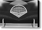 IMAGE OF 1954 Kaiser Darrin Grille black and white Canvas Print / Canvas Art - Artist Jill Reger