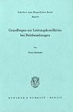 Grundfragen Zur Leistungskondiktion Bei Drittbeziehungen: Franz Schnauder